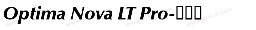 Optima Nova LT Pro字体转换